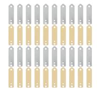SOESFOUFU 40 électrodes en cuivre-Zinc pour expériences de Piles à Fruits - Feuilles d'anode métallique - Fournitures pédagogiques scientifiques pour projets Scolaires et étudiants - Placage