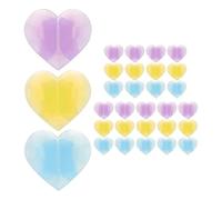 SOESFOUFU 45 Pièces Décorations de Rayons de Roue de Cœur | Plastique Léger, Clips Faciles à Installer, Effet Tournant Continu, pour Filles Lors des Sorties du Soir