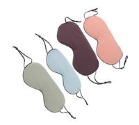 SOESFOUFU 4pièces De Nuit Confortable De Lait Œil Doux Et Réversible Pour Sommeil Pour Voyage Et Détente