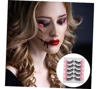 SOESFOUFU 5 Faux Cils Naturels avec Boîte Extensions de Cils Réutilisables Faciles à Porter et Confortables pour Regard Élargi