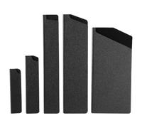 SOESFOUFU 5 Pièces Étui Noir ABS Protège-lame, Portable et Pratique | Rangement Compact, Surface Lisse, Transport Aisé, Adapté aux Couteaux D’office, la Cuisine Extérieure, Camping, Étudiants