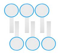 SOESFOUFU 6 Pièces Tableau de Score Effaçable Rond, Poignée, Surface Lisse | Lot de Mousse Légère, Usage Vote, Arbitrage, École et Jeux de Société