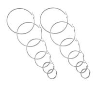 SOESFOUFU 6paires Boucles Oreilles Fantaisie Pour Femme Grandes Créoles Uniques Et Décoratives Pour Événements Musicaux Et Quotidien