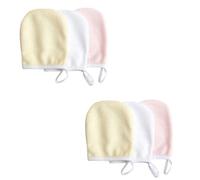 SOESFOUFU 6pcs Lingettes Démaquillantes Microfibre Lavables pour Femmes, Nettoyage Rapide, Adaptées à Types de Peau, pour Voyage Couleur Aléatoire