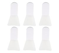 SOESFOUFU 6pcs Outils en Silicone pour Maquillage de Masque Visage, Brosse Souple et Respectueuse Peau, Mini Pinceau pour Application Facile du Masque Facial Blanc