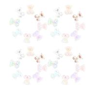 SOESFOUFU Accessoires Pratiques Plusieurs styles Usage Personnel et Professionnel pour Ornements de Manucure en Résine 80pcs Ours Cartoon Décoration D'ongles Soi-même