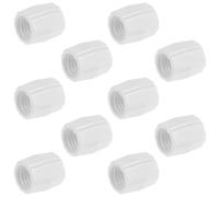 SOESFOUFU Adaptateur de Dentifrice en Plastique Blanc Portable 10 Pièces Compact et Pratique Permet une Utilisation Rapide Main et Économise de L'espace pour Voyages