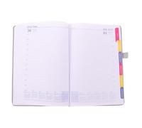 SOESFOUFU Agenda Journalier 2027 en Papier Pu avec Suivi des Tâches et Protection Bavures D'encre, Organiseur Structuré avec Porte-stylo pour Bureau et Étude