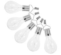 SOESFOUFU Ampoules Solaires Suspendues LED 5 Pièces Transparentes pour Décoration Extérieure Faible Consommation et Fixation Facile