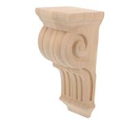 SOESFOUFU Applique En Bois Sculpté Décorative Console D'angle En Bois Massif 8x17x8 Cm Moulure D'angle Vintage Pour Décoration Intérieure Décoration Murale Pour Meubles