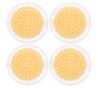SOESFOUFU Attrape Poil de Chat Machine à Laver Flottant, 4pcs en Polyester Jaune, Réduit la Dispersion des Poils, Matériau Solide pour Lavage des Vêtements