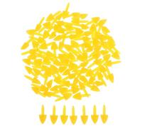 SOESFOUFU Bec de Poulet Factice en Plastique 7X14 MM Jaune, Lot de 100 Inserts pour Figurines Animaux et Accessoires pour Peluches, pour Loisirs Créatifs et Créations DIY