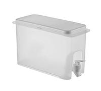 SOESFOUFU Bidon eau robinet 3,5L en PP blanc, résistant chaleur et froid, grand distributeur pour café infusé à froid et boissons fraîches estivales