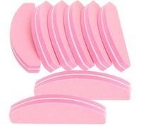 SOESFOUFU Bloc Polissoir à Ongles en Éponge Rose 20 Pièces pour Manucure Professionnelle Limes Double Face pour Lisser Briller les Ongles