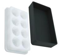 SOESFOUFU Boîte de Mélange en Silicone 80 ML Couvercle, Bol Mélangeur pour Résine Époxy UV, Outil DIY pour Fabrication de Bijoux et Bricolage Créatif, Matériel de Moulage Artisanat