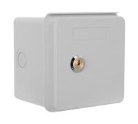 SOESFOUFU Boîte de prise électrique extérieure étanche et résistante aux intempéries, boîte de jonction blanche en plastique de type 86 avec verrouillage antivol pour patio, jardin, fêtes,