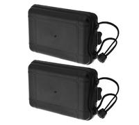 SOESFOUFU Boîte de Rangement pour Flèches Légère en PE avec Couvercle, 2 Pièces, Chasse Pratique du Tir à l'arc