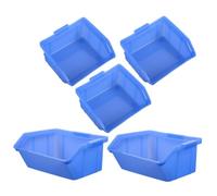 SOESFOUFU Boîte De Rangement pour Pièces Détachées, 5 Pièces, Bacs De Rangement Empilables, Bacs De Rangement pour Petites Pièces, Organisateur De Stockage D'Inventaire, Bacs