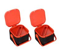 SOESFOUFU Boîte Terre Respirante, 2 Pièces, Plastique Renforcé Portable | Couvercle Ventilé à Fines Perforations, Fermeture Magnétique, Clip Inclus, pour Pêche en Bateau et Extérieur