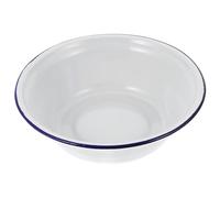 SOESFOUFU Bol en Émail Vintage Blanc Léger et Incassable, Saladier Extra Large pour Pique-niques et Activités en Plein Air