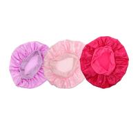 SOESFOUFU Bonnet de Nuit pour Garçon et Filles à Larges Bords Rouges, Confortable et Respirant en Polyester, Lot de 3 Pièces pour Dormir Paisiblement