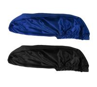 SOESFOUFU Bonnets De Nuit En Satin Lot De 2 Grand Modèle Chapeaux De Couchage Élastiques Pour Cheveux Longs Voyages Et Soins Capillaires Noir Et Bleu Royal