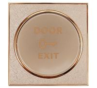 SOESFOUFU Bouton-poussoir Mural en Acier Inoxydable Argenté Support une Pièce et Design en Grille, Pratique et Facile à Gérer pour Installation Côté Porte