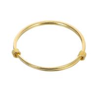 SOESFOUFU Bracelet Garçon et Filles en Cuivre Doré Réglable à Pousser-tirer, Jonc Ouvert Ajustable, Bijou Mode pour Fille Garçon, Accessoire Léger pour Présent Anniversaire et Fête
