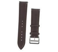 SOESFOUFU Bracelet Montre Bande Remplacement Cuir de Veau Souple Ajustable et Confortable pour Montres Intelligentes Homme et Femme Boucle Métallique Marron Foncé