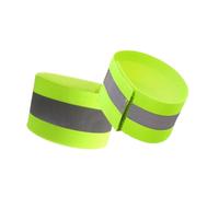 SOESFOUFU Brassard Securite Réfléchissant en Polyester Effet Élastique, Lot de 2 pour Activités Nocturnes et Course à Pied Extérieure