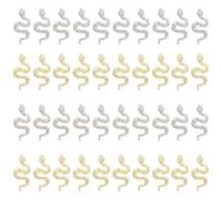 SOESFOUFU Breloques Serpent 3d pour Ongles Acryliques, Décorations Nail Art en Lot de 40 Pièces, Accessoires pour Nail Art du Zodiaque, pour Manucure Créative et Personnalisée