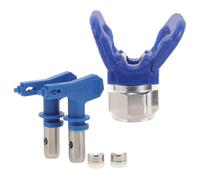 SOESFOUFU Buse Réversible pour Pulvérisateur sans Air 2 Pièces Siège de Buse en Acier au Tungstène et Plastique, Accessoires pour Pistolet à Peinture, Compatible Machine à Peinture