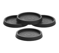 SOESFOUFU Butées de Roue de Chaise remplaçables en Caoutchouc Noir, Lot de 4, Rondes, antidérapantes pour Table et Chaise, pour sols en Bois, pour la Maison et Le Salon