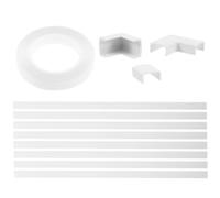 SOESFOUFU Cache-câble Mural Blanc en Plastique pour Câble Informatique et Audio, Installation Simple, Résistance au Feu, Gestion Discrète des Câbles pour Télévision Murale