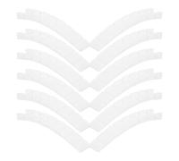 SOESFOUFU Cales de Nivellement Blanc en PP 24 Pièces pour Meubles | Design Épuré Polyvalent, Réduit le Bruit Friction, Usage Intérieur pour Portes, Tables et Sièges