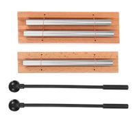 SOESFOUFU Carillons de Percussion sans Bavure Ensemble de 2 avec Maillet en Bois Résonance Claire et Naturelle pour Contemplation et Exercices de Pleine Conscience