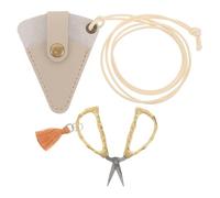 SOESFOUFU Ciseaux à broder miniatures, petits ciseaux de couture pointus avec étui en cuir, de précision pour tissus, découpes de précision, couture à domicile et projets de bricolage