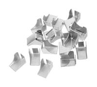 SOESFOUFU Clips de Support D'armoire en Fer Argenté 20pcs Fixation Modulaire et Réglage Hauteur Étagère pour Bibliothèques et Espaces Professionnels