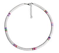 SOESFOUFU Collier Femme Argile Léger et Style Bohème Ras Du Cou Accessoire de Plage Décontracté pour Festivals et Voyages