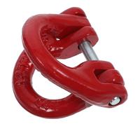 SOESFOUFU Connecteur de Chaîne de Levage en Acier Allié 2t, Maillon D'accouplement Double Anneau Goupille de Sécurité, Accessoire pour Élingue de Levage et Remorquage Style Style Aléatoire