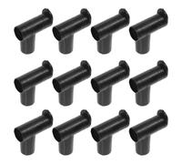 SOESFOUFU Connecteurs en Plastique Noir Support Stable 12 Pièces Joints d'angle Droit Usage Simple et Double Pôle pour Portant à Vêtements Télescopique