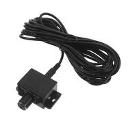 SOESFOUFU Contrôleur de Volume Stéréo Passif Noir en Plastique et Alliage, Régulateur Audio 5 Mètres Compatible Amplificateurs et Caissons de Basses pour Voiture