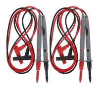 SOESFOUFU Cordon de Test pour Multimètre 2 Paires Pointes Aiguille en Cuivre et Gaine Pvc, Solide et Compatible, pour Équipements de Test et Automobile