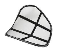 SOESFOUFU Coussin Lombaire en Maille Noire pour Siège Auto Support Dorsal Ergonomique, Coussin de Dossier Respirant et Léger, pour Conduite et Maintien du Bas du Dos