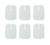 SOESFOUFU Coussinet en Silicone Hydrogel Auto-adhésif Carré 4,5x6 Cm sans Latex pour Appareil D'électrothérapie, Lot de 6 Pièces Adapté aux Massages Thérapeutiques