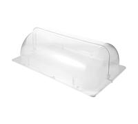 SOESFOUFU Couvercle transparent pour réchaud : Couvercle à enroulement demi-format - de protection alimentaire en plastique pour desserts et gâteaux, idéal pour les buffets d'hôtels et de