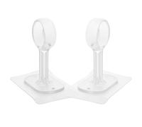 SOESFOUFU Crochets de Tringle à Rideaux Auto-Adhésifs Lot de 2, Support Plafond sans Perçage, Installation Rapide pour Pièces à Vivre et Chambres