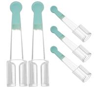SOESFOUFU Cuillères Auriculaires Remplaçables en Plastique Transparent, Lot de 5 Embouts Caméra Intégrée, Conçues pour Nettoyage du Cérumen Chez Adultes à Domicile