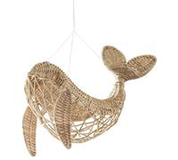 SOESFOUFU Décoration Murale en Forme de Baleine pour Chambre d'enfant, Pendentif en rotin tissé à la Main, idéal pour la Photographie ou la décoration Murale animalière.