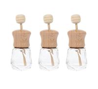SOESFOUFU Diffuseur D'arôme pour Voiture 3 Pièces en Verre et Bois, Diffuseur D'huiles Essentielles pour Ventilation, Décoration pour Coiffeuse ou Bibliothèque